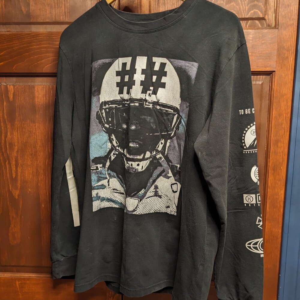Graphic Long Sheeve T Shirt - Hudson Outerware - Large - 100% Cotton